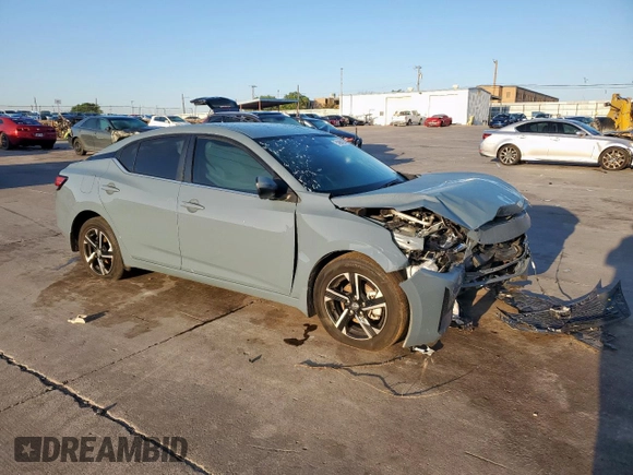 2024 Nissan Sentra SV with VIN 3N1AB8CV1RY231516, listed as a Copart auction lot 51986125 with Not Provided miles and Salvage Title. Bid and sale history available at DreamBid. Image 4.