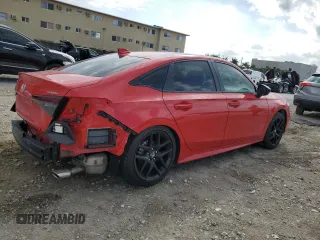 2025 Honda Civic Sedan Sport with VIN 2HGFE2F56SH534551, listed as a Copart auction lot 46915205 with 1,914 mi miles and Salvage Title. Bid and sale history available at carsss.com. Image 3.