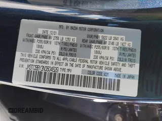 2022 Mazda CX-9 Sport with VIN JM3TCBBY3N0604529, listed as a IAAI auction lot 41482183 with 16,814 mi miles. Bid and sale history available at carsss.com. Image 9.