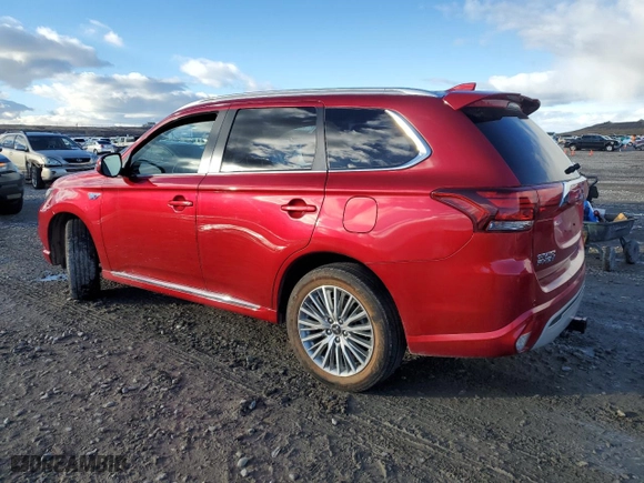 2021 Mitsubishi Outlander PHEV SEL with VIN JA4J2VA75MZ000854, listed as a Copart auction lot 87007434 with 66,512 mi miles and Salvage Title. Bid and sale history available at carsss.com. Image 2.