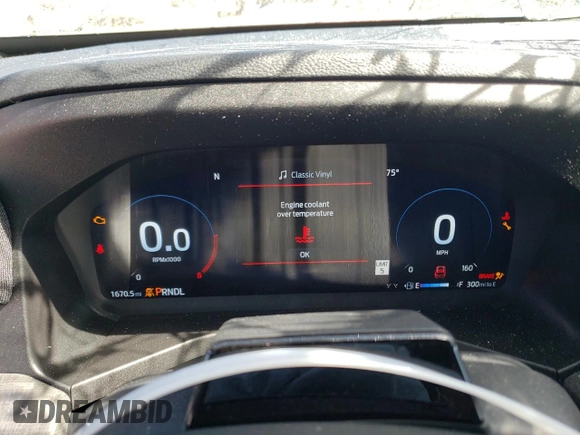 2025 Ford Explorer Platinum with VIN 1FMWK8HC6SGA30403, listed as a Copart auction lot 69964764 with 1,670 mi miles and Salvage title. Bid and sale history available at DreamBid. Image 9.