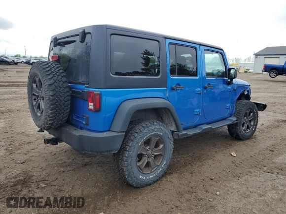 2016 Jeep Wrangler Unlimited Sport with VIN 1C4BJWDG4GL101194, listed as a Copart auction lot 56484055 with 177,303 mi miles and Clean title. Bid and sale history available at DreamBid. Image 3.