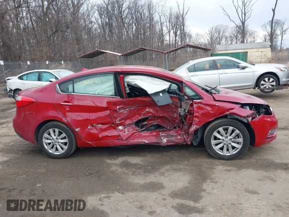 2014 Kia Forte EX with VIN KNAFX4A80E5052317, listed as a IAAI auction lot 41666942 with 65,263 mi miles. Bid and sale history available at carsss.com. Image 13.