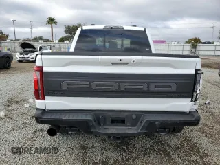 2024 Ford F-150 Raptor with VIN 1FTFW1RG6RFA18561, listed as a Copart auction lot 47472325 with 15,726 mi miles and Salvage Title. Bid and sale history available at DreamBid. Image 6.