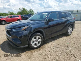2023 Toyota Highlander L with VIN 5TDKDRBH0PS028389, listed as a Copart auction lot 62368335 with 17,190 mi miles and Salvage title. Bid and sale history available at DreamBid. Image 1.