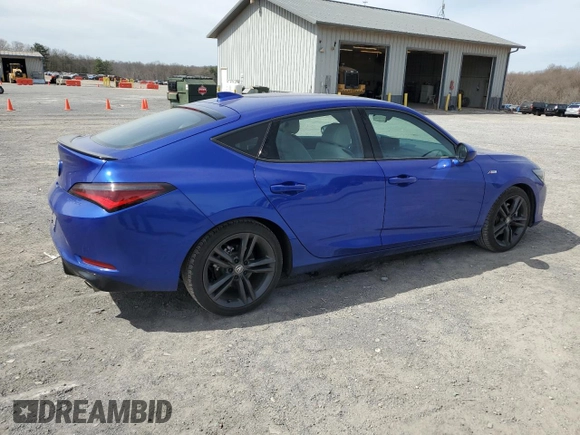 2023 Acura Integra w/A-Spec Package with VIN 19UDE4H37PA018431, listed as a Copart auction lot 49478415 with 15,168 mi miles and Salvage Title. Bid and sale history available at DreamBid. Image 3.