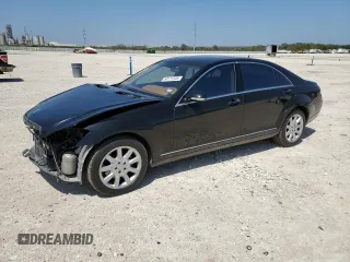2007 Mercedes-Benz S-Class 5.5L V8 with VIN WDDNG71X77A072622, listed as a Copart auction lot 50171245 with 166,674 mi miles and Salvage Title. Bid and sale history available at carsss.com. Image 1.