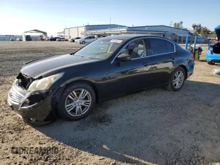 2011 Infiniti G25 Sedan Journey with VIN JN1DV6AP4BM600519, listed as a Copart auction lot 45916615 with 143,872 mi miles and Salvage Title. Bid and sale history available at carsss.com. Image 1.