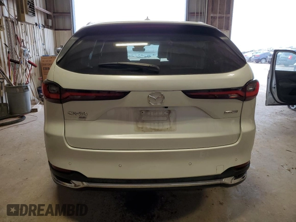 2024 Mazda CX-90 Premium Plus with VIN JM3KKEHD8R1147141, listed as a Copart auction lot 43001655 with 22,108 mi miles and Clean Title. Bid and sale history available at DreamBid. Image 6.