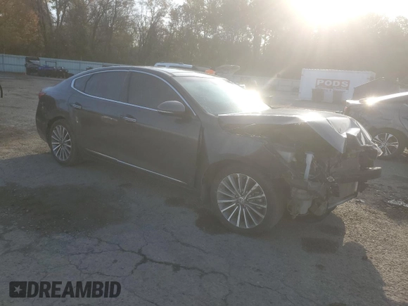2017 Kia Cadenza Premium with VIN KNALC4J18H5042236, listed as a Copart auction lot 84019434 with 104,531 mi miles and Salvage Title. Bid and sale history available at carsss.com. Image 4.