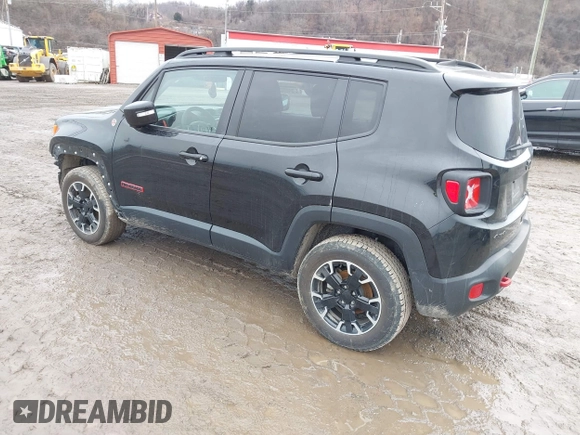 2023 Jeep Renegade Trailhawk with VIN ZACNJDC10PPP73292, listed as a IAAI auction lot 41661916 with 19,192 mi miles and . Bid and sale history available at DreamBid. Image 3.