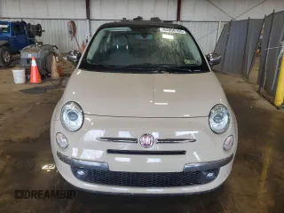 2012 FIAT 500 Lounge with VIN 3C3CFFER4CT382843, listed as a Copart auction lot 63060105 with 94,660 mi miles and Salvage title. Bid and sale history available at DreamBid. Image 5.