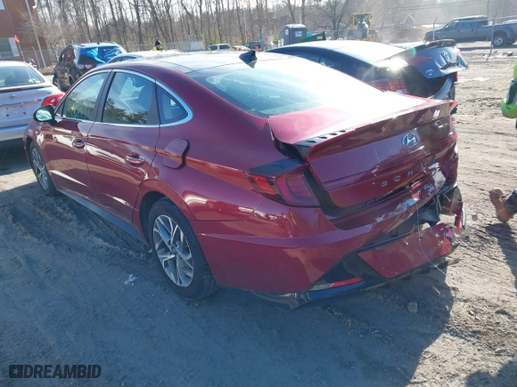 2023 Hyundai Sonata SEL with VIN KMHL14JA4PA326571, listed as a IAAI auction lot 41476619 with 53,881 mi miles. Bid and sale history available at carsss.com. Image 3.