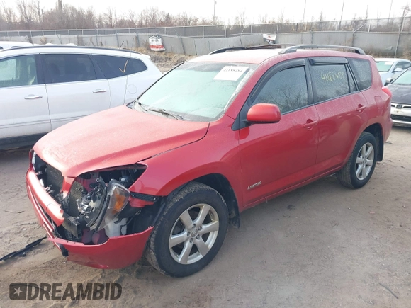 2008 Toyota RAV4 Ltd with VIN JTMZK31V585023270, listed as a IAAI auction lot 41188484 with 230,358 mi miles. Bid and sale history available at carsss.com. Image 2.