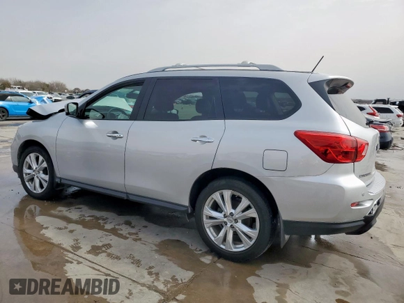 2018 Nissan Pathfinder SV with VIN 5N1DR2MN0JC671320, listed as a Copart auction lot 48250555 with 0 mi miles and Salvage Title. Bid and sale history available at carsss.com. Image 2.
