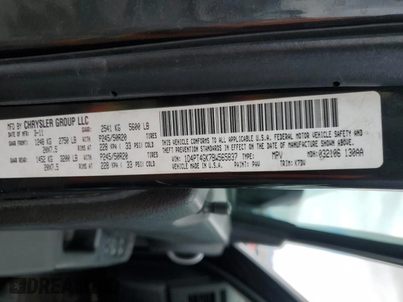 2011 Dodge Nitro Heat with VIN 1D4PT4GK7BW565837, listed as a Copart auction lot 55820625 with 139,988 mi miles and Salvage title. Bid and sale history available at DreamBid. Image 13.