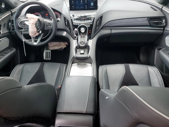 2021 Acura RDX w/A-Spec Package with VIN 5J8TC2H6XML035465, listed as a Copart auction lot 55128375 with 51,578 mi miles and Salvage title. Bid and sale history available at DreamBid. Image 8.