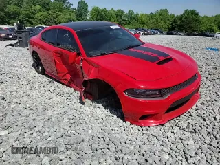 2021 Dodge Charger R/T with VIN 2C3CDXCT0MH553169, listed as a Copart auction lot 55553225 with 90,696 mi miles and Salvage title. Bid and sale history available at DreamBid. Image 13.