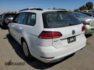 2019 Volkswagen Golf SportWagen S with VIN 3VW117AU6KM505369, listed as a Copart auction lot 58688604 with 30,636 mi miles and Salvage Title. Bid and sale history available at carsss.com. Image 2.