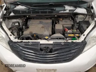 2012 Toyota Sienna with VIN 5TDZK3DC8CS269050, listed as a Copart auction lot 45496015 with 179,666 mi miles and Salvage Title. Bid and sale history available at carsss.com. Image 12.