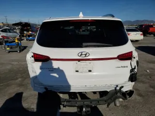 2021 Hyundai Santa Fe Hybrid Blue with VIN KM8S2DA19MU006777, listed as a Copart auction lot 40487384 with 55,959 mi miles. Bid and sale history available at carsss.com. Image 6.