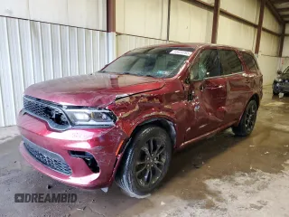 2021 Dodge Durango GT Plus with VIN 1C4RDJDG8MC750565, listed as a Copart auction lot 43434765 with 21,770 mi miles and Salvage Title. Bid and sale history available at carsss.com. Image 1.