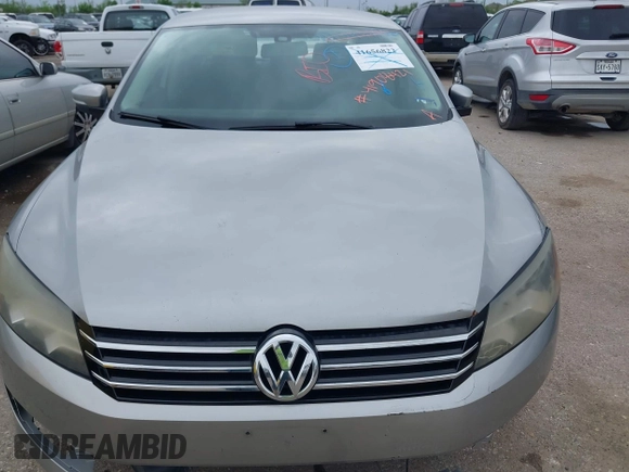 2013 Volkswagen Passat Wolfsburg Edition with VIN 1VWAP7A36DC010079, listed as a IAAI auction lot 41908421 with 190,313 mi miles. Bid and sale history available at carsss.com. Image 10.