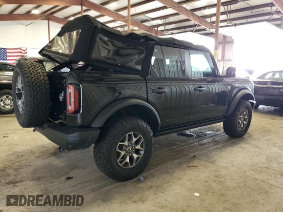 2023 Ford Bronco with VIN 1FMEE5DP2PLB11875, listed as a Copart auction lot 63865103 with 5,470 mi miles. Bid and sale history available at carsss.com. Image 3.