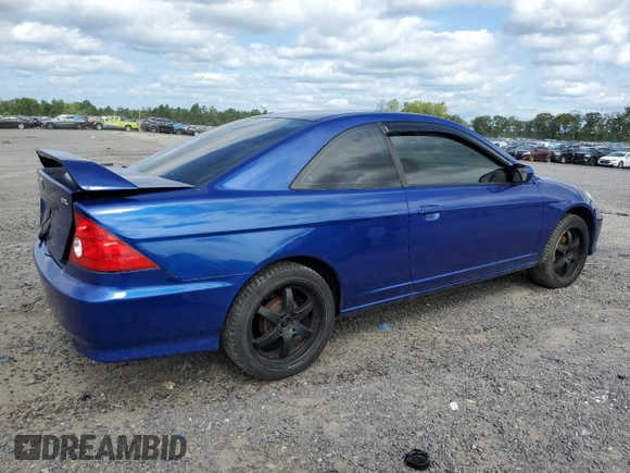 2005 Honda Civic Cpe EX with VIN 1HGEM22995L011815, listed as a Copart auction lot 68247064 with 162,270 mi miles and Salvage Title. Bid and sale history available at carsss.com. Image 3.