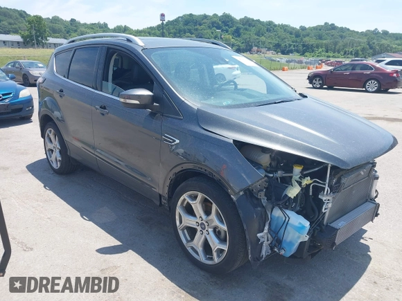 2018 Ford Escape Titanium with VIN 1FMCU9J99JUD43804, listed as a IAAI auction lot 41101250 with 56,438 mi miles and . Bid and sale history available at DreamBid. Image 1.