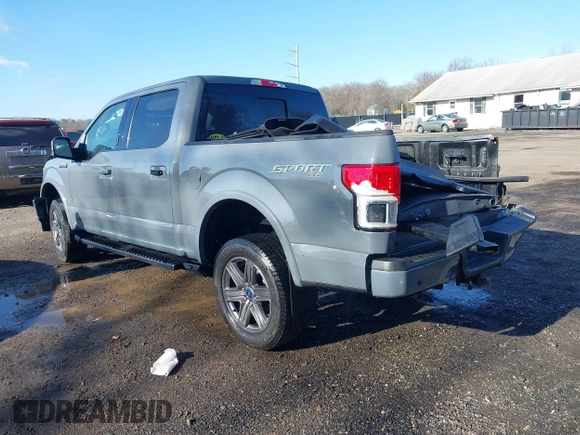 2020 Ford F-150 XL with VIN 1FTEW1E43LKE14873, listed as a IAAI auction lot 41866137 with 92,109 mi miles. Bid and sale history available at carsss.com. Image 3.