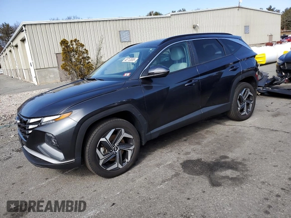 2023 Hyundai Tucson SEL z VIN 5NMJFCAE2PH196581, wystawiony jako Copart lot #48885265 z przebiegiem 44 171 mil mil oraz Szkoda całkowita • Salvage title. Historia ofert i sprzedaży dostępna na DreamBid. Obrazek 1.