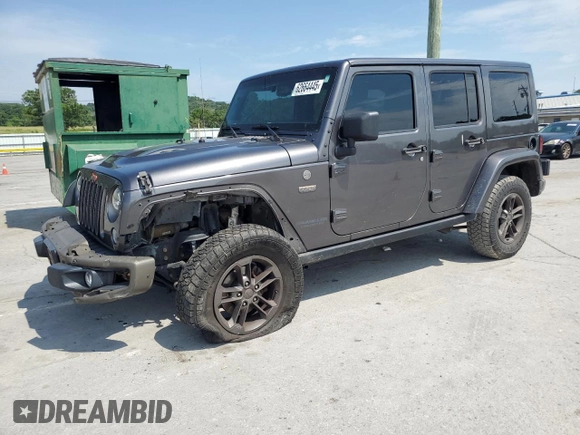 2016 Jeep Wrangler Unlimited Sahara with VIN 1C4BJWEG6GL212733, listed as a Copart auction lot 62664445 with 114,004 mi miles and Salvage title. Bid and sale history available at DreamBid. Image 1.