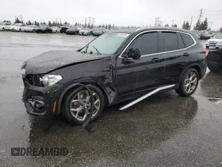 2020 BMW X3 sDrive30i with VIN 5UXTY3C04L9B97145, listed as a Copart auction lot 45498295 with 0 mi miles and Salvage Title. Bid and sale history available at carsss.com. Image 1.