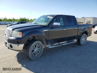 2008 Ford F-150 XLT with VIN 1FTPW14508FB42656, listed as a Copart auction lot 52547545 with 128,134 mi miles and Salvage Title. Bid and sale history available at carsss.com. Image 1.