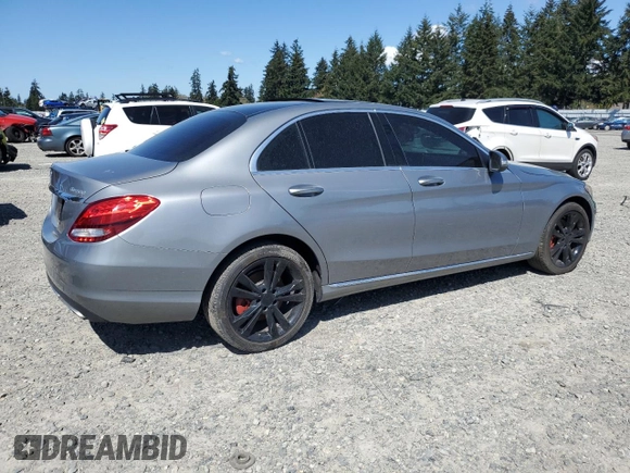 2015 Mercedes-Benz C 300 Luxury with VIN 55SWF4KB1FU022614, listed as a Copart auction lot 54110335 with 113,522 mi miles and Clean Title. Bid and sale history available at carsss.com. Image 3.