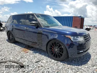 2014 Land Rover Range Rover Supercharged with VIN SALGS3TF4EA185528, listed as a Copart auction lot 61385675 with 83,334 mi miles and Salvage title. Bid and sale history available at DreamBid. Image 4.