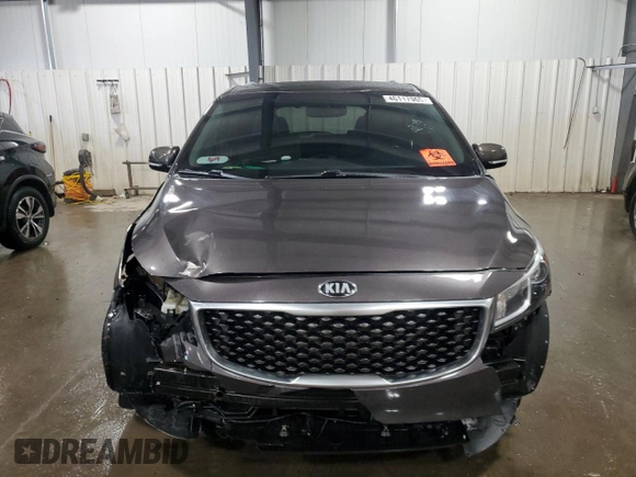 2016 Kia Sedona EX with VIN KNDMC5C13G6121851, listed as a Copart auction lot 46117965 with 165,553 mi miles and Salvage Title. Bid and sale history available at carsss.com. Image 5.