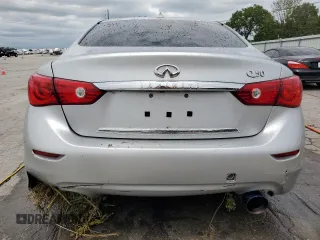 2015 Infiniti Q50 Premium with VIN JN1BV7APXFM344065, listed as a Copart auction lot 61859345 with 39,145 mi miles and Salvage title. Bid and sale history available at DreamBid. Image 6.