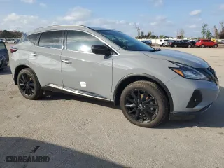 2024 Nissan Murano SV with VIN 5N1AZ2BJ6RC107802, listed as a Copart auction lot 87148574 with 45 mi miles and Non Repairable. Bid and sale history available at carsss.com. Image 4.