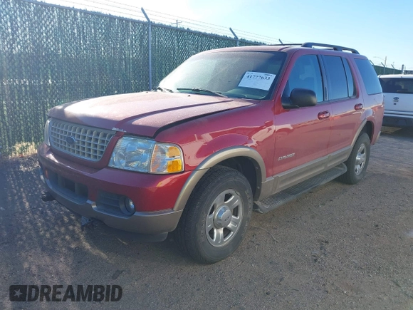 2002 Ford Explorer Eddie Bauer with VIN 1FMZU74W72ZB92918, listed as a IAAI auction lot 41777633 with 135,732 mi miles and . Bid and sale history available at DreamBid. Image 2.