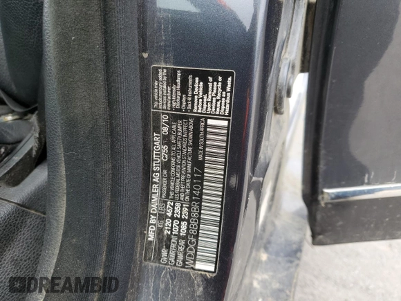 2011 Mercedes-Benz C 300 Sport with VIN WDDGF8BB8BR140117, listed as a Copart auction lot 53452895 with 137,509 mi miles and Salvage title. Bid and sale history available at DreamBid. Image 12.