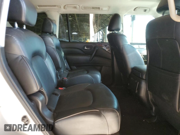 2021 Infiniti QX80 LUXE with VIN JN8AZ2AE0M9269735, listed as a Copart auction lot 75693784 with 0 mi miles and Salvage Title. Bid and sale history available at carsss.com. Image 10.