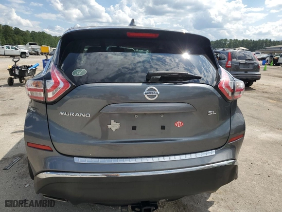 2017 Nissan Murano SL with VIN 5N1AZ2MG7HN104833, listed as a Copart auction lot 72215864 with 77,146 mi miles and Salvage Title. Bid and sale history available at carsss.com. Image 6.