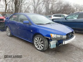 2008 Mitsubishi Lancer GTS with VIN JA3AU86U28U019427, listed as a IAAI auction lot 41575177 with 147,489 mi miles. Bid and sale history available at carsss.com. Image 1.