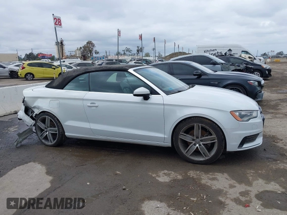 2016 Audi A3 2.0T Premium Plus with VIN WAU38LFF1G1117087, listed as a IAAI auction lot 39132207 with 43,353 mi miles. Bid and sale history available at carsss.com. Image 13.