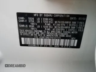 2024 Subaru Outback Limited XT с VIN 4S4BTGND7R3137173, выставлен на аукционе Copart как лот 78516384 с пробегом 5 454 миль миль и Списание • Salvage title. История ставок и продаж доступна на DreamBid. Изображение 13.
