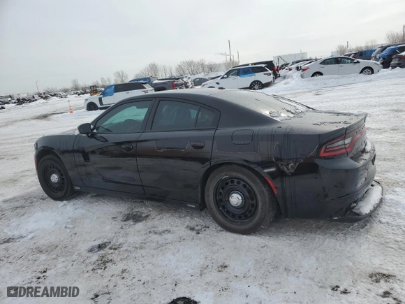 2019 Dodge Charger Police with VIN 2C3CDXKTXKH665413, listed as a Copart auction lot 67248424 with 116,485 mi miles and Salvage Title. Bid and sale history available at carsss.com. Image 2.
