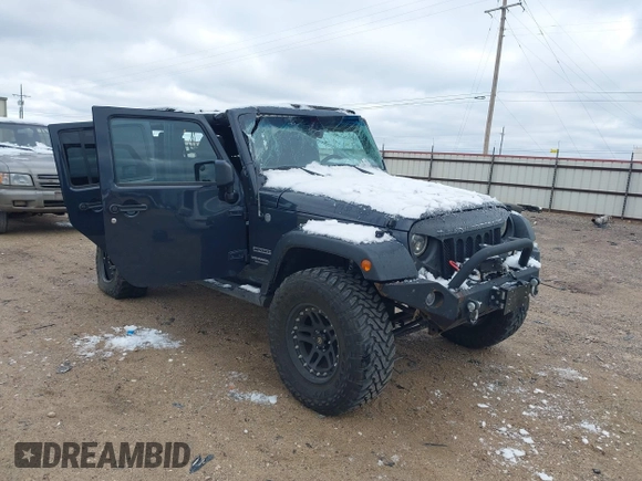2017 Jeep Wrangler Unlimited Sport with VIN 1C4BJWDG4HL748681, listed as a IAAI auction lot 41265831 with 76,169 mi miles. Bid and sale history available at carsss.com. Image 1.