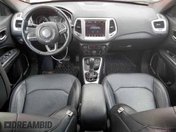 2021 Jeep Compass 80th Anniversary with VIN 3C4NJDEBXMT532899, listed as a Copart auction lot 55304905 with 44,299 mi miles and Salvage title. Bid and sale history available at DreamBid. Image 8.